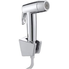 Toilet Hand HeldSprayer -Set electroplated pressurized Toilet Companion Toilet Spray Gun Set Three-Piece Wall Mounted