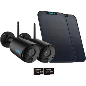 إعادة تشغيل حزمة Arolink Argus Eco-B 2 Pack-تشمل كاميرا الأمان الشمسية الخارجية لوحة الطاقة الشمسية وبطاقة SD (128 جيجا بايت) ، رؤية 3 ميجابكسل ، لا مطلوب ، مطلوب ، قابلة لإعادة الشحن تعمل بالبطارية ، وتحدث ثنائي الاتجاه ، والكشف الذكي