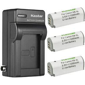 Kastar AC Wall Battery Charger Replacement for Canon NB-9L NB9L, NB-9LH NB9LH Battery, CB-2LB, 2LBE Charger, Canon Powershot ELPH 510 HS, Powershot ELPH 520 HS, Powershot ELPH 530 HS Camera