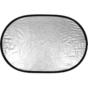 DOITOOL Light Reflector for Photography Oval Diffuser Reflector for Outdoor and Studio Lighting Versatile Sturdy Cloth Dual-Sided Use