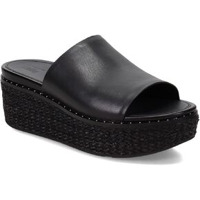 FitFlop™ Women's Eloise Espadrille Leather Wedge Slide Sandal