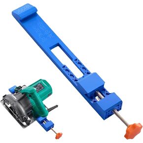 Adjustable Cutting Machine Base Guide Fit for 4-6inch Electric Circular Saw Milling Positioning Clamp Saw Track Guide Rail Circular Saws Guides for Precision Cutting & Milling Tasks(COLOR:blue)