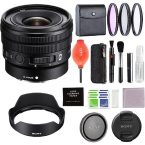 Sony E PZ 10-20mm F4 G Lens Bundle (SELP1020G) with 3PC Filter Kit & Other Accessories