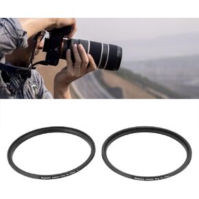 77mm Magnetic Lens Filter Adapter Ring, Convert 77mm Screw in Thread Filter to Magnetic Filter, Aluminum Alloy Magnetic Camera Lens Filter Adapter Ring Kit