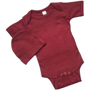 Monag Baby Bodysuit ، Bib ، Cap Set
