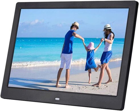 Digital Photo Frame 14 Inch Electronic Photo Frame Elevator Corridor Restaurant Advertising Player Promotional Video Player(Black) in Kuwait