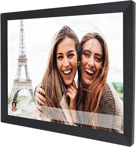 15 بوصة إطار الصورة الرقمية 80000 صور تخزين HD تلقائي تدوير إطار الصورة الرقمية الإلكترونية الذكية لتطبيق Vphoto (قابس الولايات المتحدة) in Saudi Arabia