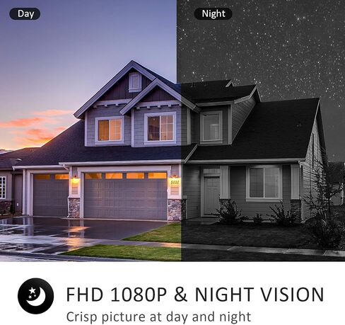 Solar Wireless Security Camera outdoor 2MP, 1080P HD Night Vision PIR Human Detection, 2-Way Talk, IP66 Waterproof, 2.4Ghz WiFi, Solar Camera Surveillance Exterieur Easy installation for Home Security in Saudi Arabia