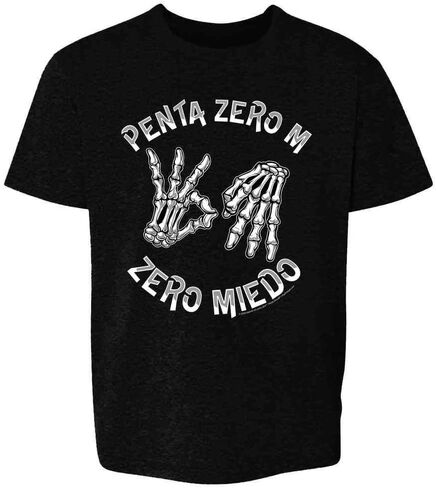 Pop Threads Penta Zero M Zero Miedo Luchador Lucha Libre Baby Toddler Kids Girl Boy T-Shirt in Saudi Arabia