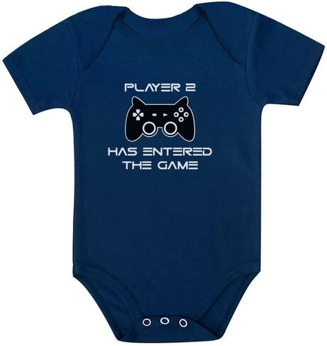 Tstars Player 2 Has Entered The Game Baby Announcement Gifts Gamer Infant Bodysuit in Saudi Arabia
