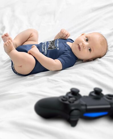 Tstars Player 2 Has Entered The Game Baby Announcement Gifts Gamer Infant Bodysuit in Saudi Arabia