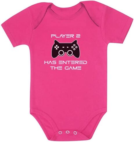 Tstars Player 2 Has Entered The Game Baby Announcement Gifts Gamer Infant Bodysuit in Saudi Arabia