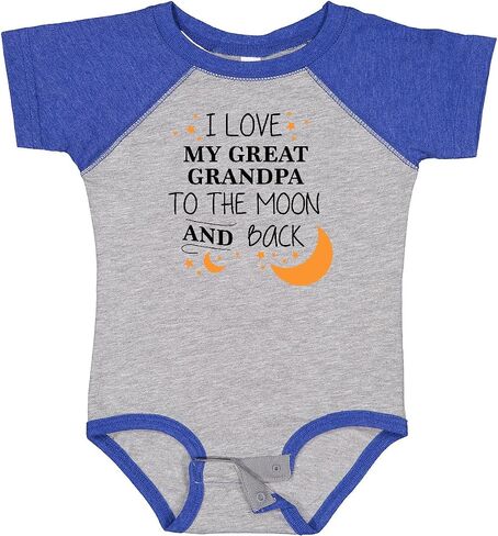 inktastic I Love My Great Grandpa To the Moon and Back Baby Bodysuit in Saudi Arabia