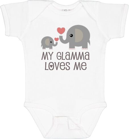inktastic My Glamma Loves Me Grandchild Baby Bodysuit in Saudi Arabia