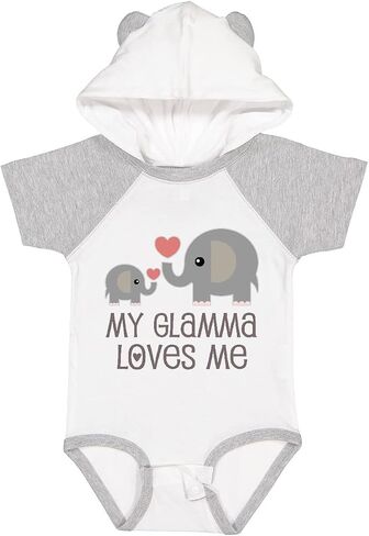 inktastic My Glamma Loves Me Grandchild Baby Bodysuit in Saudi Arabia