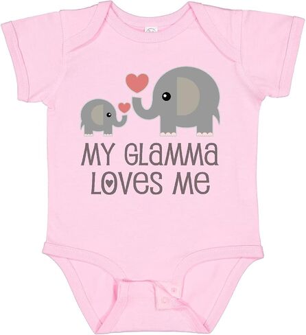 inktastic My Glamma Loves Me Grandchild Baby Bodysuit in Saudi Arabia