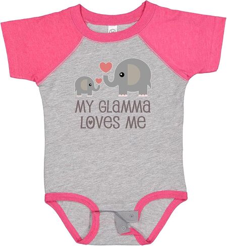 inktastic My Glamma Loves Me Grandchild Baby Bodysuit in Saudi Arabia