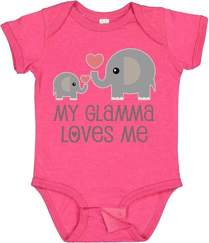 inktastic My Glamma Loves Me Grandchild Baby Bodysuit in Saudi Arabia