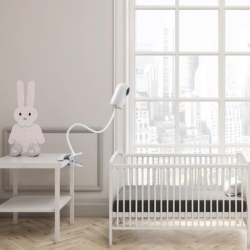 مثبتة كاميرا Holaca متوافقة مع كاميرا Vetch Max Max Baby Monitor وغيرها من كاميرات ثقب متتالية 1/4 لعمود حضانة سرير (أبيض) (المشبك) in Kuwait