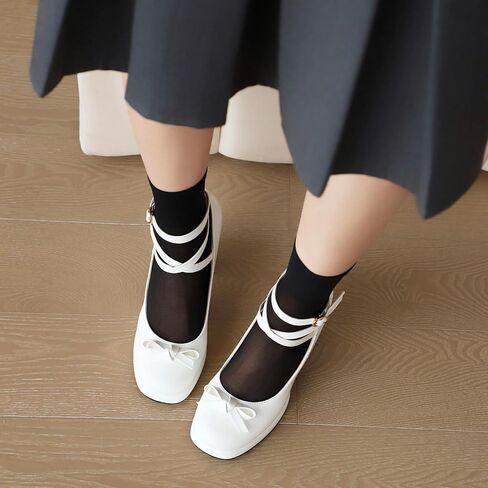 منصة Yiya للسيدات Mary Jane Shoes Pumps Bow Lolita Platfor in Kuwait