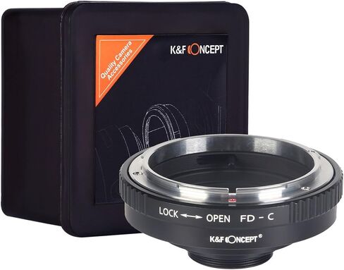 New K&F Concept Adapter for Canon FD Mount Lens to C Mount Cine Camera in Saudi Arabia