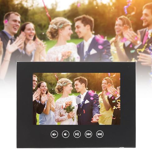بطاقة تحية فيديو شاشة LCD ، بطاقة الترويج للأعمال القابلة للتخصيص ، تدعم تنسيقات الفيديو MP4 ، AVI ، WMV ، لحفل الزفاف ، المطعم ، المتاجر ، الإعلانات (5 بوصات) in Kuwait