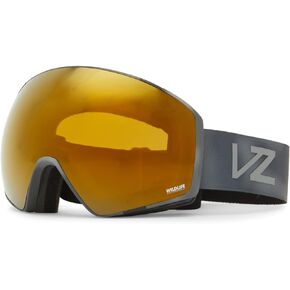 VonZipper Unisex Jetpack Snow Sport Goggle - Gray Bird Frame | Wildlife Bronze Chrome Lens