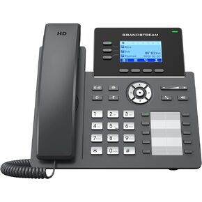 Grandstream GRP2604P IP Phone | 3 Lines, 6 SIP Accounts | 2.7-Inch LCD Display | Dual-Port Gigabit Ethernet with Integrated PoE | Power Adapter Not Included