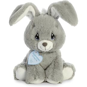 Aurora® Inspirational Precious Moments™ Floppy Bunny Grey Stuffed Animal - Cherished Memories - Enduring Comfort - Gray 8.5 Inches