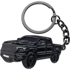 Car Keychain for Dodge RAM 2023 2022 1500 TRX Key Chain Fob Cover Cool Mods Accessories 2"x1.3" Black