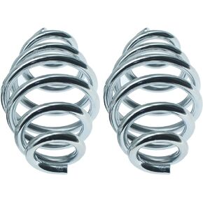 3" Barrel Solo Seat Spring Compatible for Harley Honda Yamaha Sportster Bobber Chopper (chrome)
