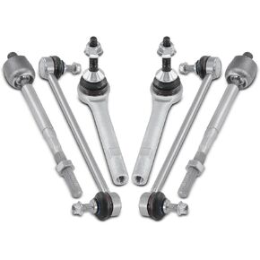 A-Premium Set of 6, Front Sway Bar Link, Inner & Outer Tie Rod End, Compatible with Tesla Model S 2016-2021, Model X 2016-2021