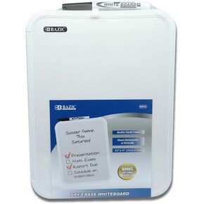BAZIC 8.5" X 11" Dry Erase Board w/ Marker