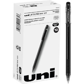 Uniball Jetstream 101 12 حزمة، 1.0 مم أسود متوسط، أفضل قلم Wirecutter، أقلام حبر جاف، أقلام حبر جاف | اللوازم المكتبية، قلم حبر جاف، أقلام ملونة، نقطة رفيعة، أقلام كتابة سلسة