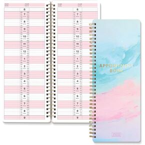 S&O Appointment Book with 15 Minute Slots - Daily Hourly Planner 6AM to 9PM - Salon Appointment Book - Appointment Calendar - Daily Schedule Book - Four-Column Day Planner with Hourly Schedule, 2024 +