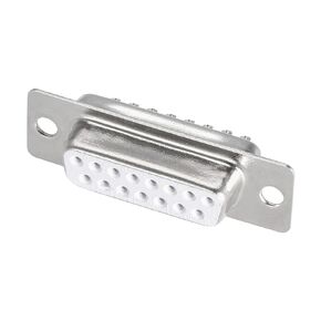 uxcell D-sub Connector DB15 Female Socket 15-pin 2-Row Port Terminal Breakout for Mechanical Equipment CNC Computers White Pack of 1