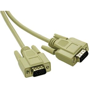 C2G 02635 Economy HD15 SVGA M/M Monitor Cable, Beige (6 Feet, 1.82 Meters)