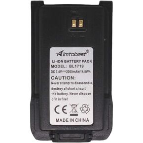 BL1719 2000mAh Li-ion Battery Compatible for HYTERA HYT Radio TC-508 TC508 TC-580 TC580 TC-500S TC-446S TC-518 TC-585 TC-560 TC-510