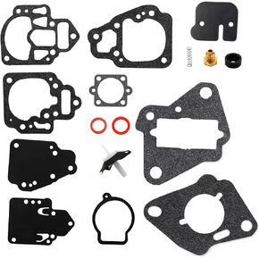 18-7212 Carburetor Rebuild Kit, 1395-97611 1395-9725 Gasket and Diaphragm Kit，Replacement for Mercury/Mariner 6, 8, 9.9, 10, 15, 20 & 25 HP 2cyl, 1395-811357, 1395-9179, 9-37304, 1395-9803