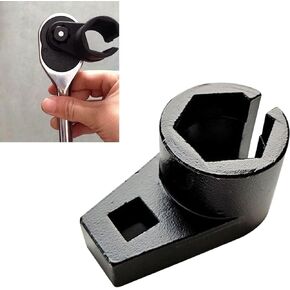 1 قطعة مقبس إزالة مستشعر الأكسجين، 2.24 بوصة × 1.22 بوصة × 0.27 بوصة أداة إزالة مستشعر الأكسجين بأربعة زوايا، أداة إصلاح السيارات ذات عزم الدوران العالي والصلابة العالية للسيارات والشاحنات وسيارات الدفع الرباعي (أسود) in Kuwait