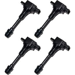 MAS Set of 4 Ignition Coil Pack Compatible with Nissan 2002 2003 2004 2005 2006 Altima Sentra X-Trail 2.5L Replacement for UF350 22448-8H315 22448-8H310 C1398