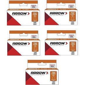 Arrow Fastener 256 Genuine T25 3/8-Inch Staples - 5 Pack