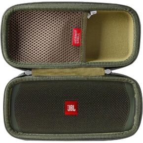 Hermitshell Hard Travel Case Fits JBL FLIP 5 / JBL FLIP 6 Waterproof Portable Bluetooth Speaker (Green)
