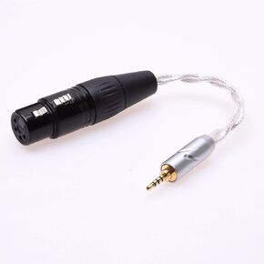 Silver Plated Cable 2.5mm Male to 4 pin XLR Balanced Female Audio Adapter for Astell&Kern AK240 onkyo DP-X1 X5III XDP-300R iBasso DX200