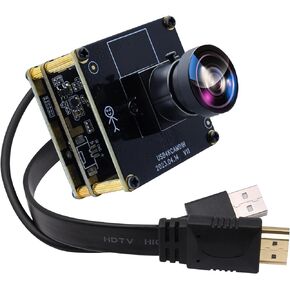 SVPRO HDMI USB Camera 4K Wide Angle Camera Module for Computer Monitor Projector Dual Output Lightburn Camera 2X Digital Zoom Webcam Board H.264 8MP USB2.0 Laser Engraver Camera,120° Distortion-Free
