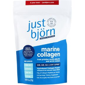Unflavored Marine Collagen Peptides Powder | Skin, Hair, Nail and Joint Support + Hyaluronic Acid, Vitamin C, Amino Acids | Keto, Paleo, Kosher (30 Servings | 11.5 Ounce)