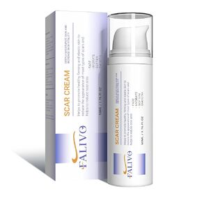 Scar Cream - 50g Scar Gel for Surgical Scars/C-Section/Stretch Marks/Injury/Acne/Keloids/Burns/Old & New Scars, Scar Removal Treatments Suits Face & Whole Body, 100% Silicone Scar Gel (baby blue)