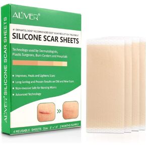 إزالة صفائح الندبات المصنوعة من السيليكون الاحترافية، علاج علامات التمدد الجراحية، حروق حب الشباب، قسم الجدرة C، والمزيد من رقع الندبات، الندبات القديمة والجديدة، رقع الندبات القابلة لإعادة الاستخدام، 3 × 1.6 × 4 (كمية تكفي 60 يومًا) in Kuwait