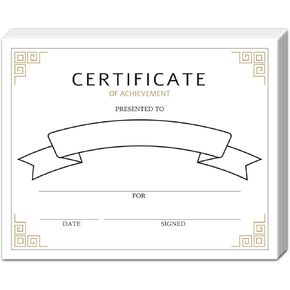 8 X 10 Inches Gold Star Award Recognition Certificates for Students Children Graduation Ceremony, 25 School Certificate of Achievement Paper, Teacher Classroom Family Reward Supplies Boys Girls - 02