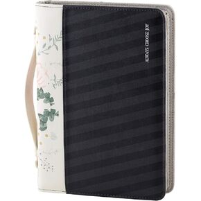 Creative Brands Faithworks - Faux Leather Bible Cover with Carry Handle and Zipper Closure Gifts of Faith Collection, 7 x 10-Inch, Always Choose Joy